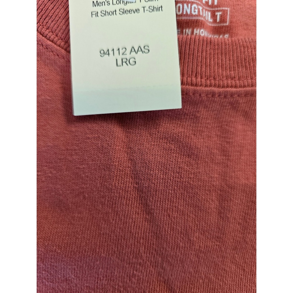 Duluth Trading‎ Co Slim Fit Large Longtail Short-sleeve T-shirt Red Rust  NEW! - Picture 4 of 8